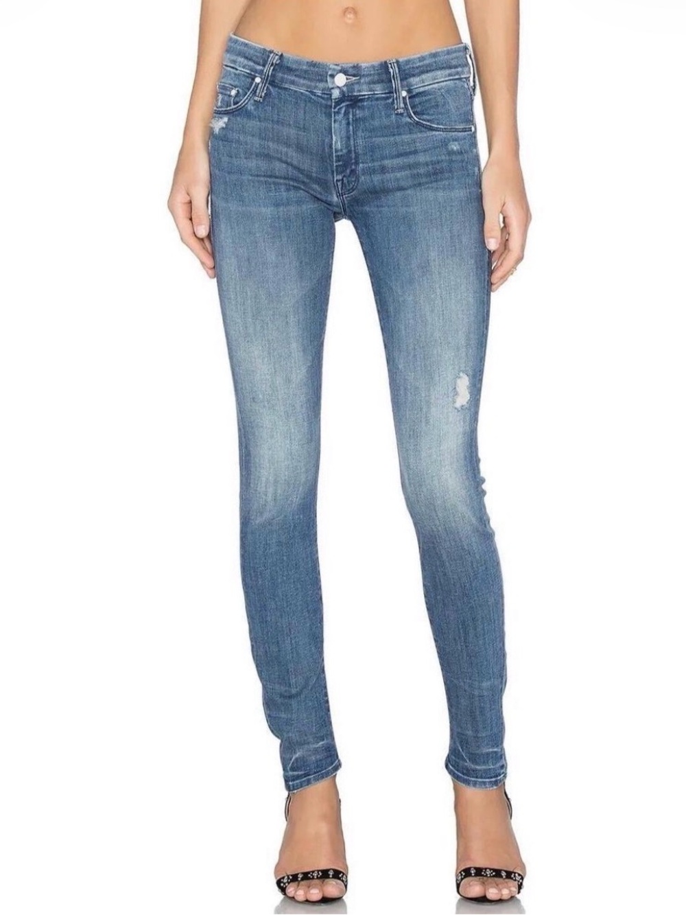 MOTHER Denim Light Blue Skinny Jeans size 25